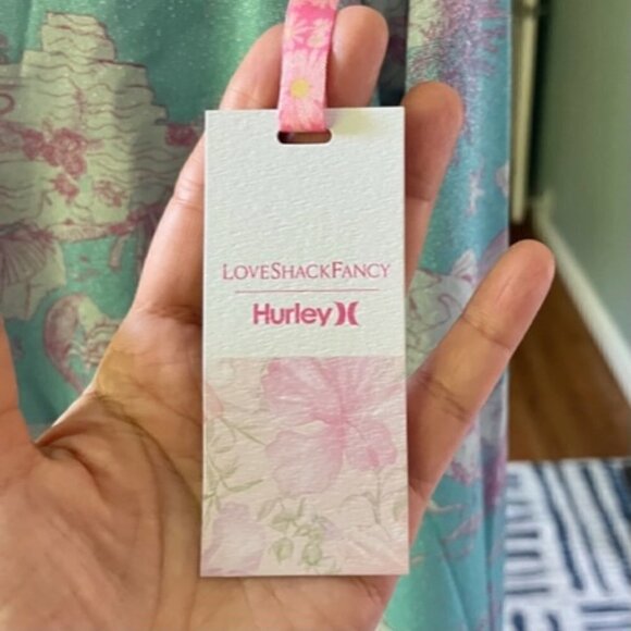 LoveShackFancy X Hurley NWT "Under the Sea" Lurex Mermaid Bomber Jacket Large - Picture 9 of 16